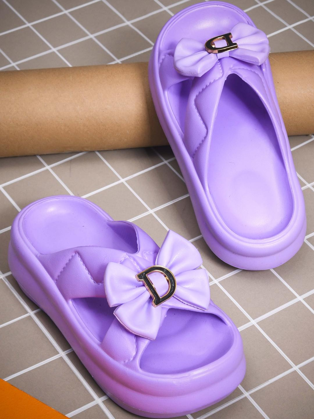 COGS Women Purple Bow Sandals