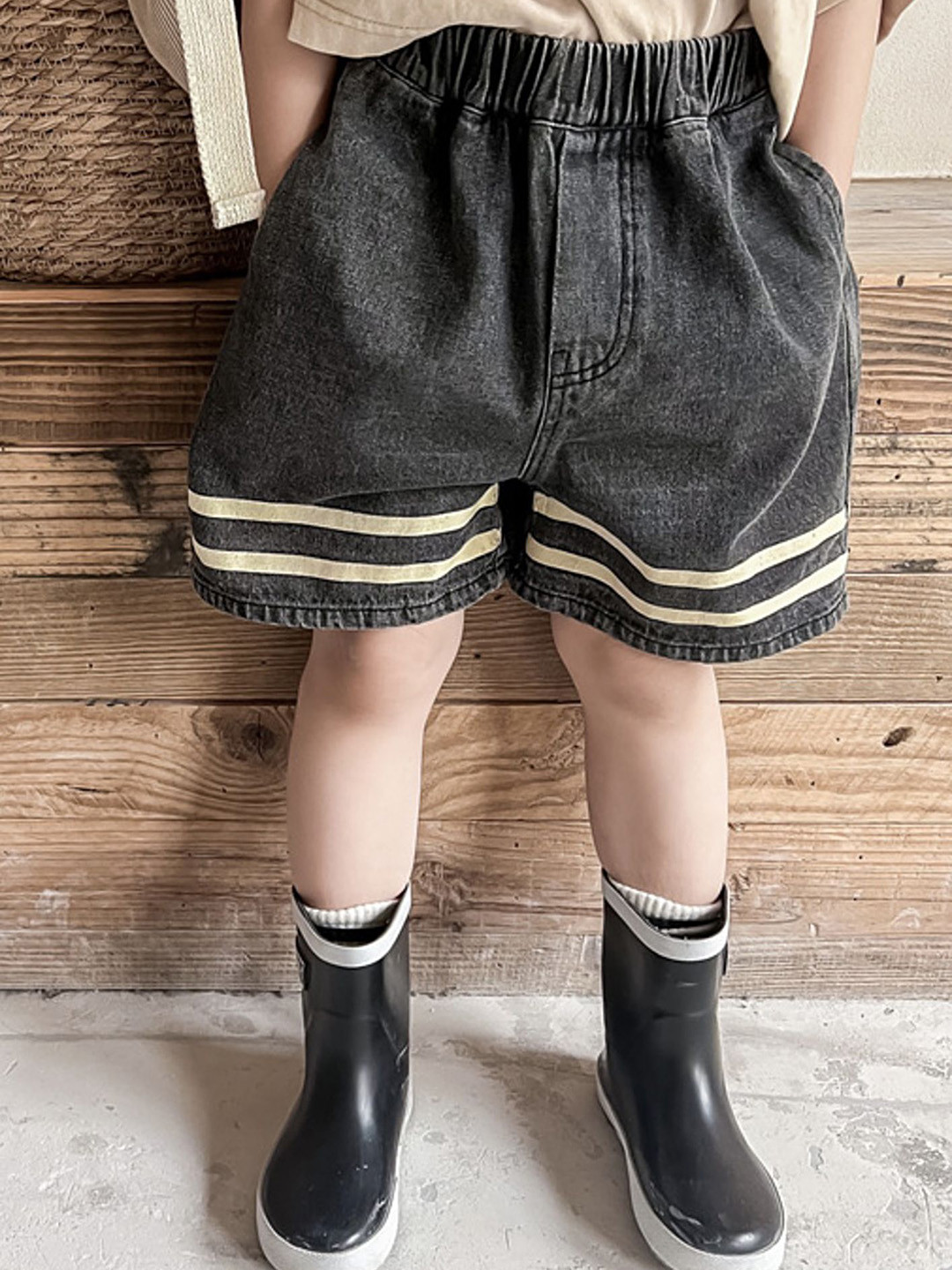 LULU & SKY Kids Loose Fit Denim Shorts