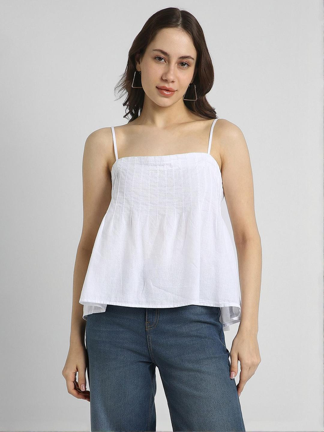 AMERICAN EAGLE OUTFITTERS Women Smocked A-Line Top