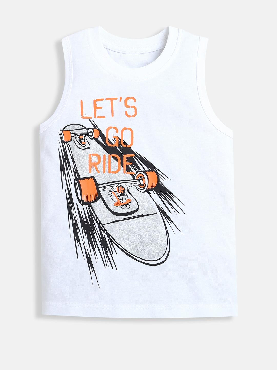 Adorn In Style Boys White Tshirts