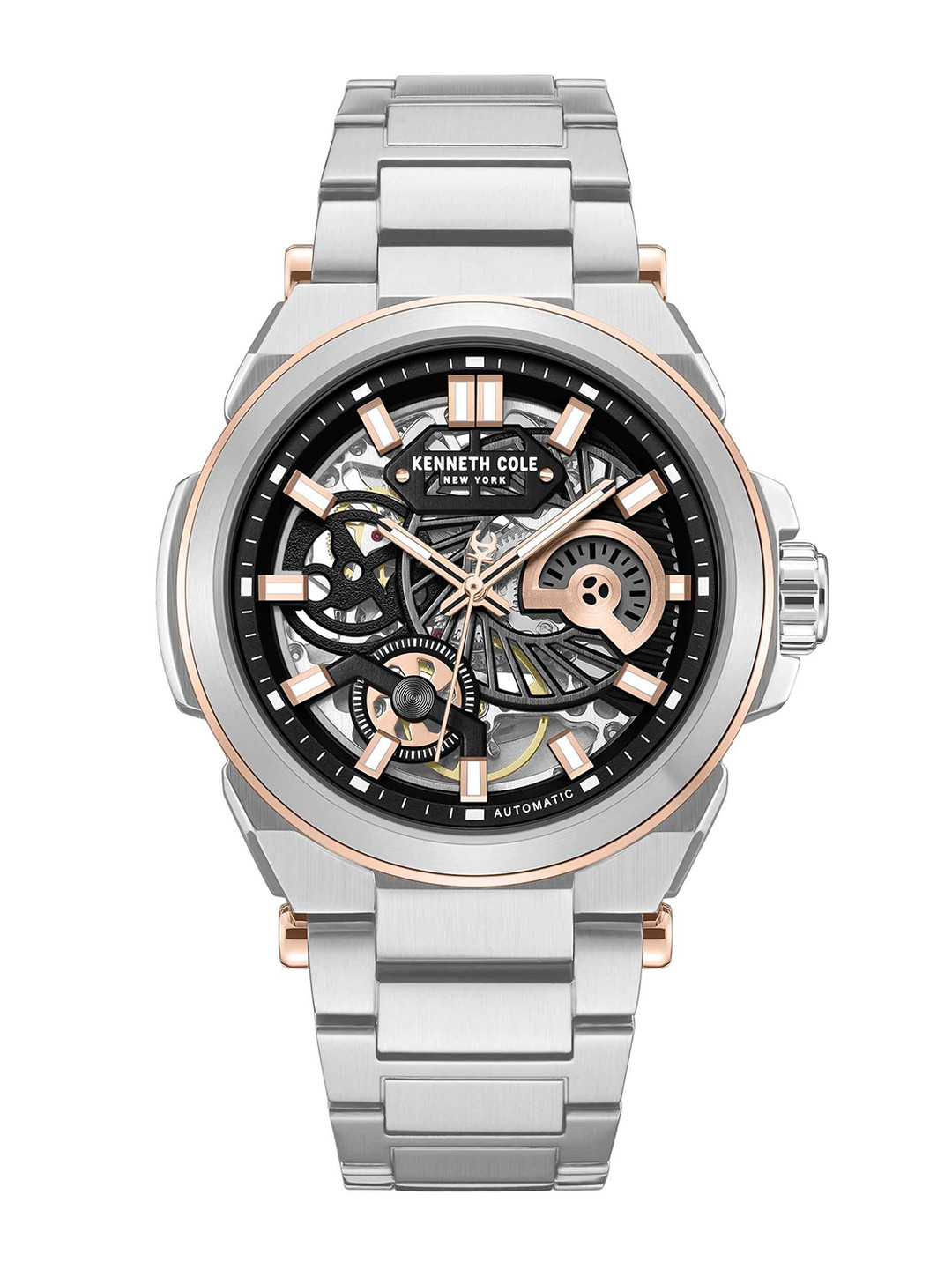 Kenneth Cole Automatic Drop 2 Round Dial Men's Analog Watch - KCWGY0065605MN