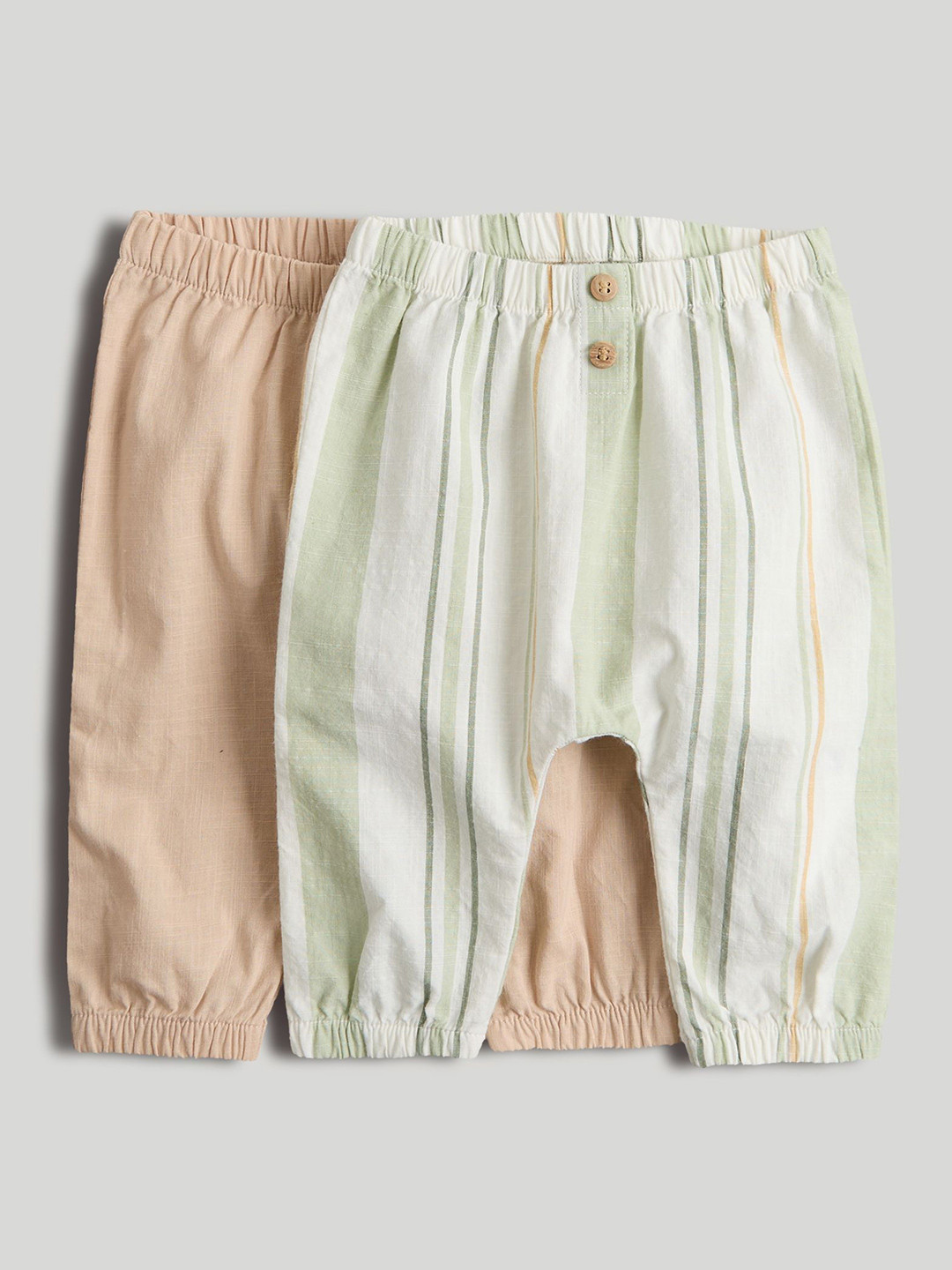 mothercare Boys Pack of 2 Classic Jurassic Jungle Cotton Trousers
