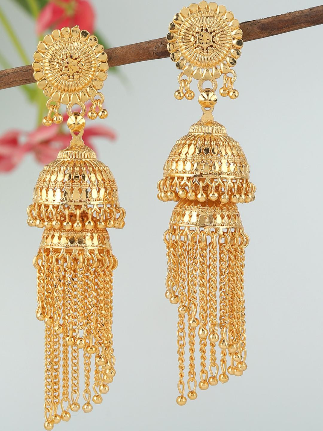 Bhagya Lakshmi Women Gold Earrings