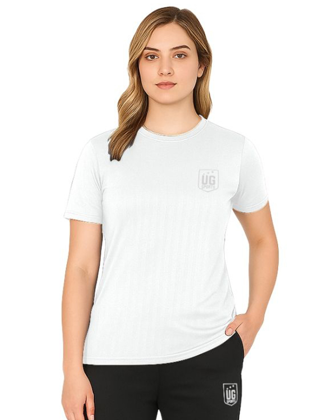UG SPORTS Dri- Fit Round Neck Sports T- Shirt