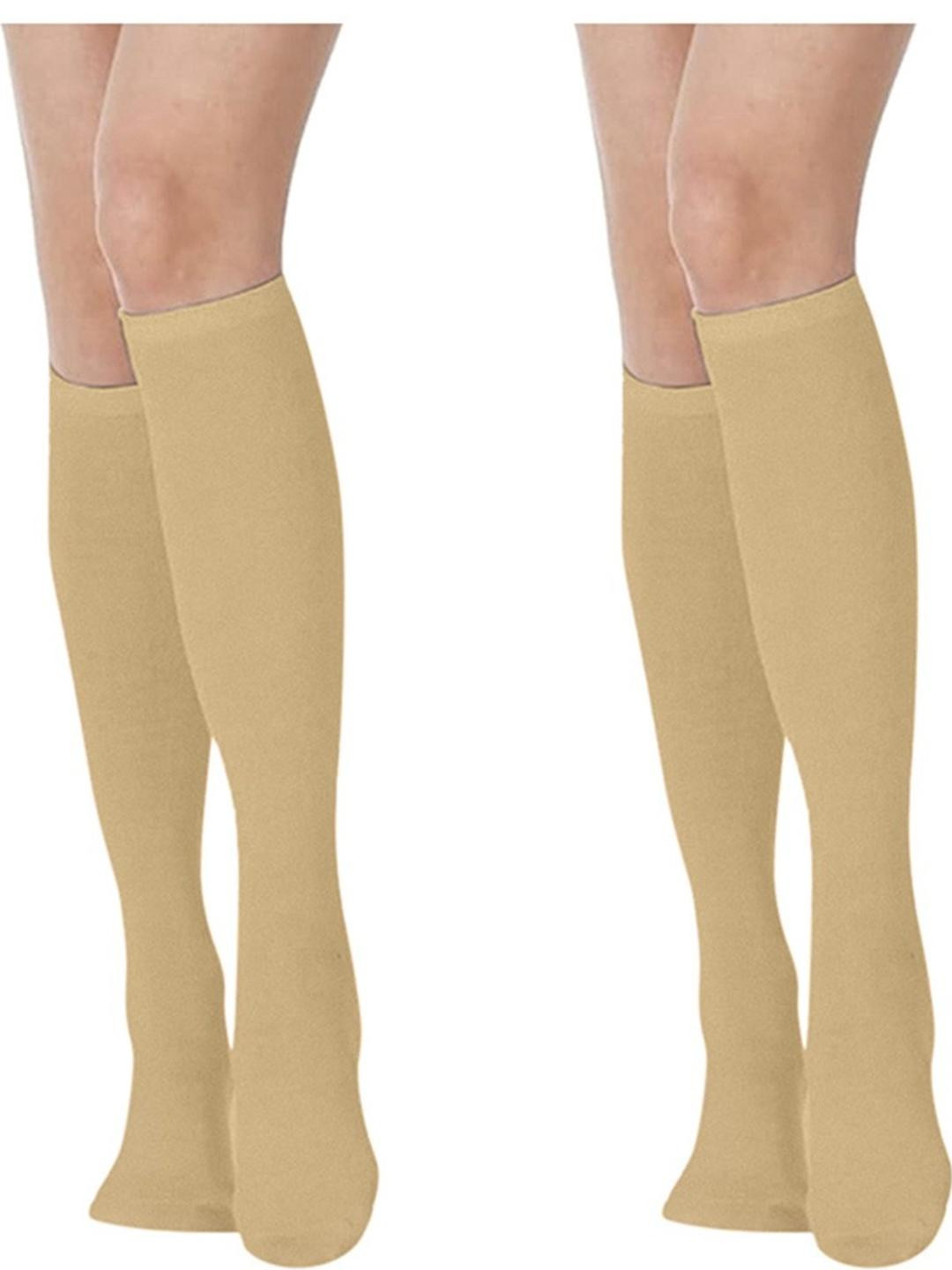 MUKHAKSH Women Khaki Socks