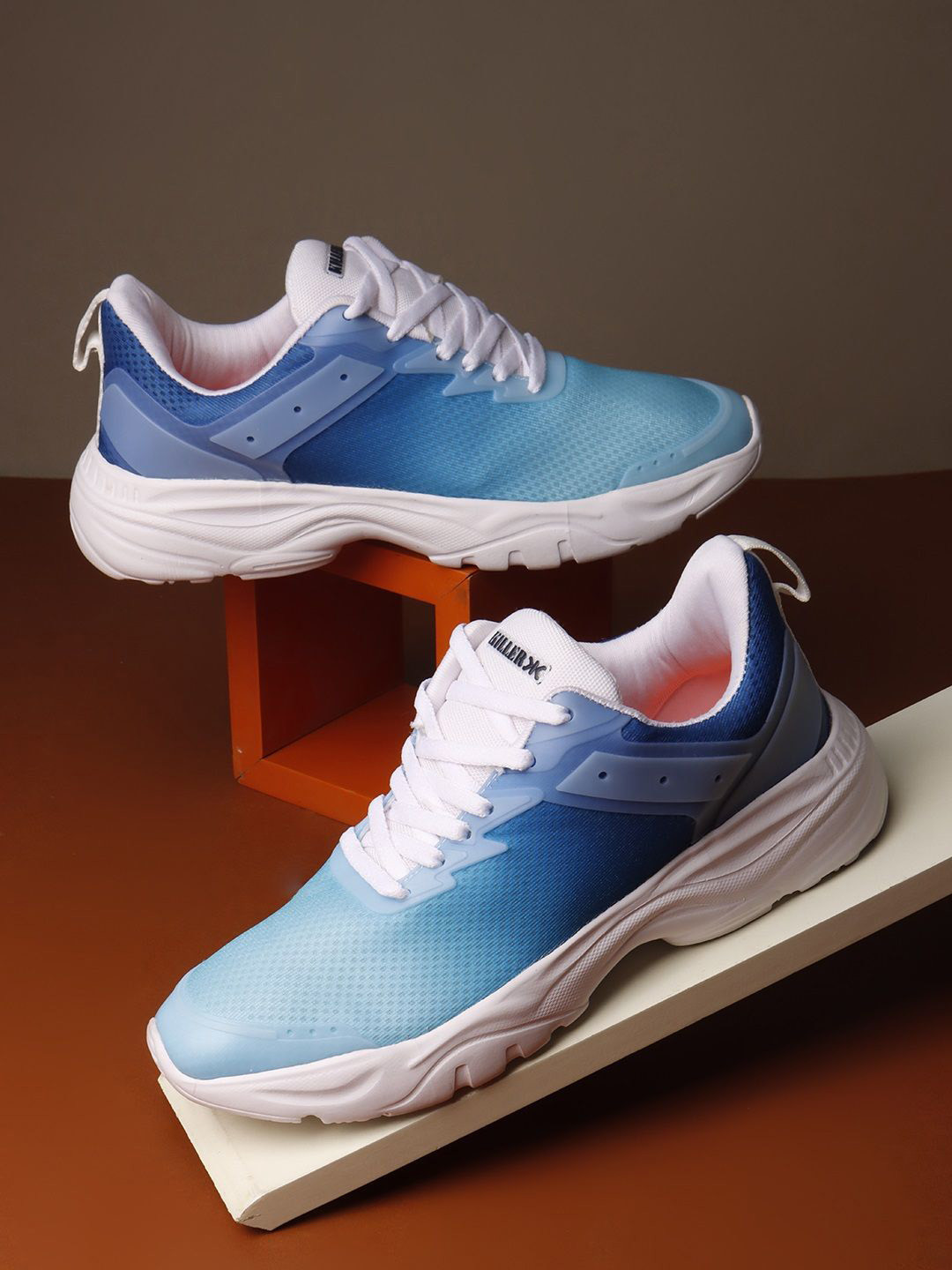 Killer Oxford Men Woven Design Lightweight Lace-Ups Sneakers