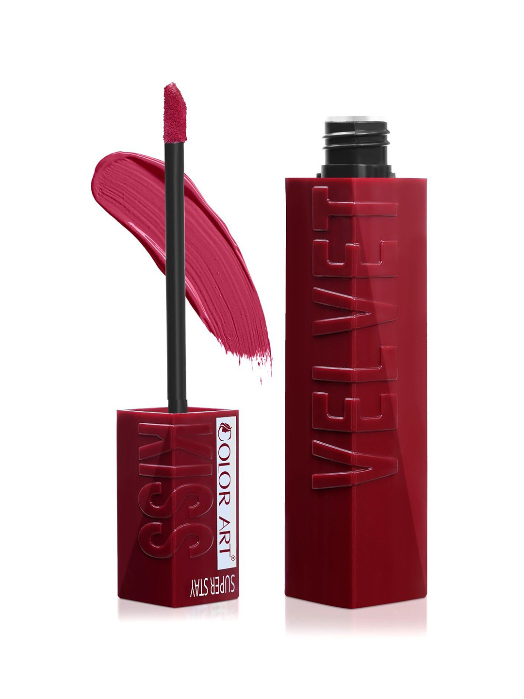 Color Art Velvet Kiss Waterproof Liquid Lipstick - 6 ml - Light Maroon 1953