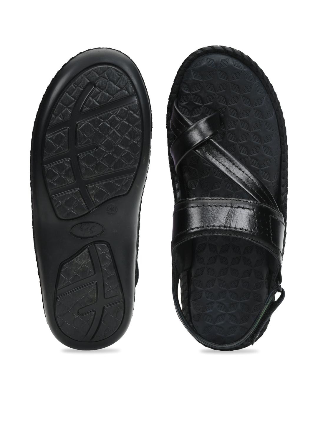 STEPHORN Men Leather Comfort Sandals with Backstrap