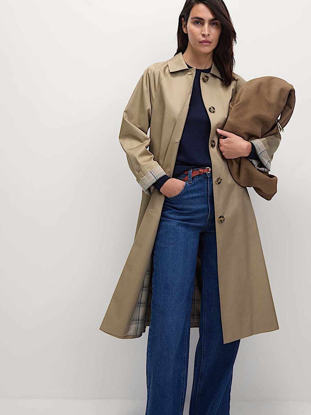 Marks & Spencer Women Single-Breasted  Stormwear Longline Car Coat