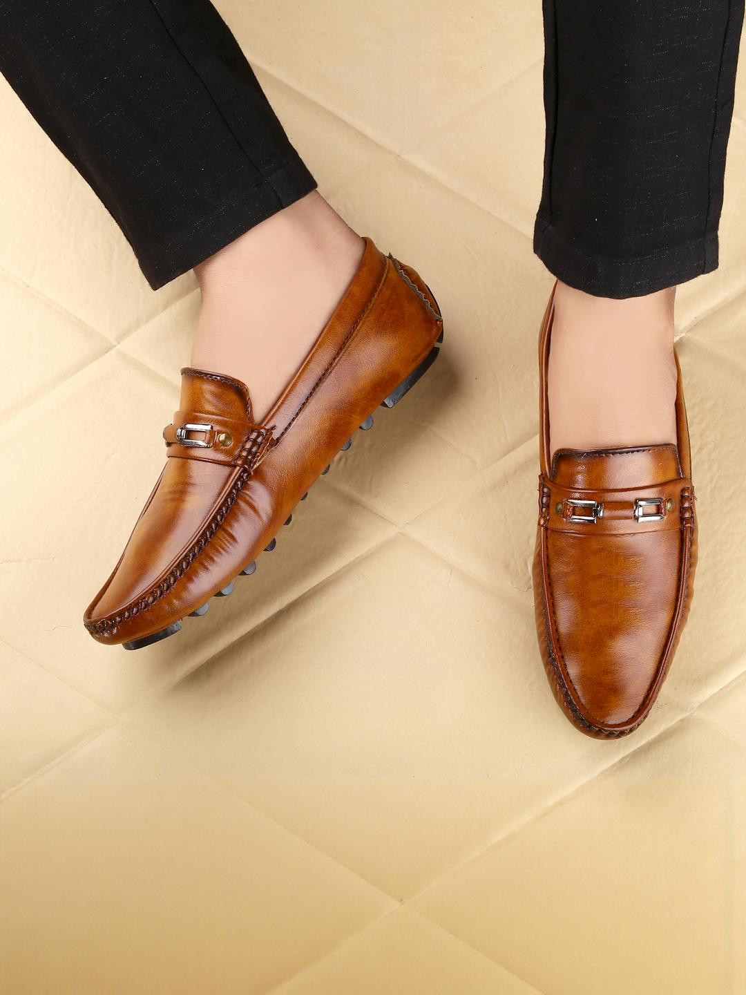 jetfighter Tan Synthetic Leather Casual Shoes