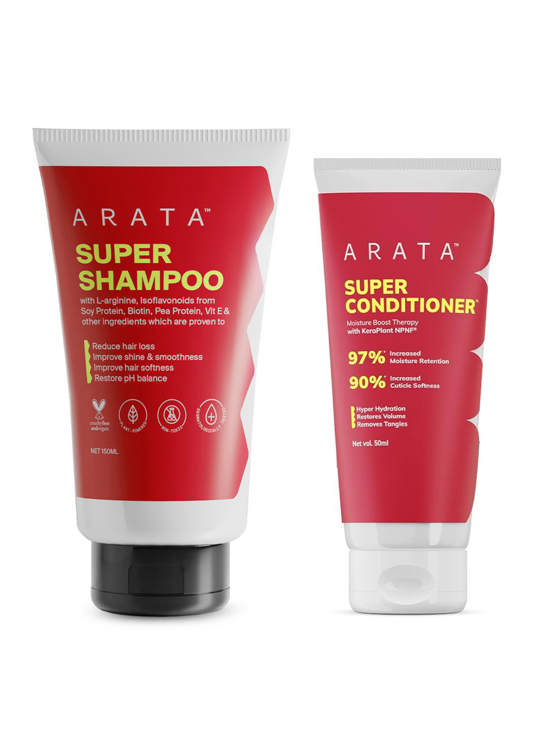 ARATA Super Hair Care Duo - Shampoo 150ml & Conditoner 50ml