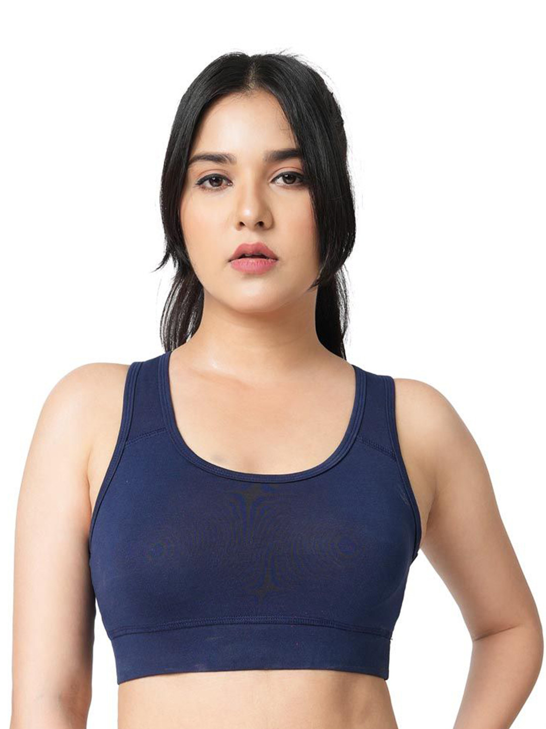 SHOPPY VILLA Women Bra Full Coverage Non Padded Racerback Slip-on Workout Sports Bra