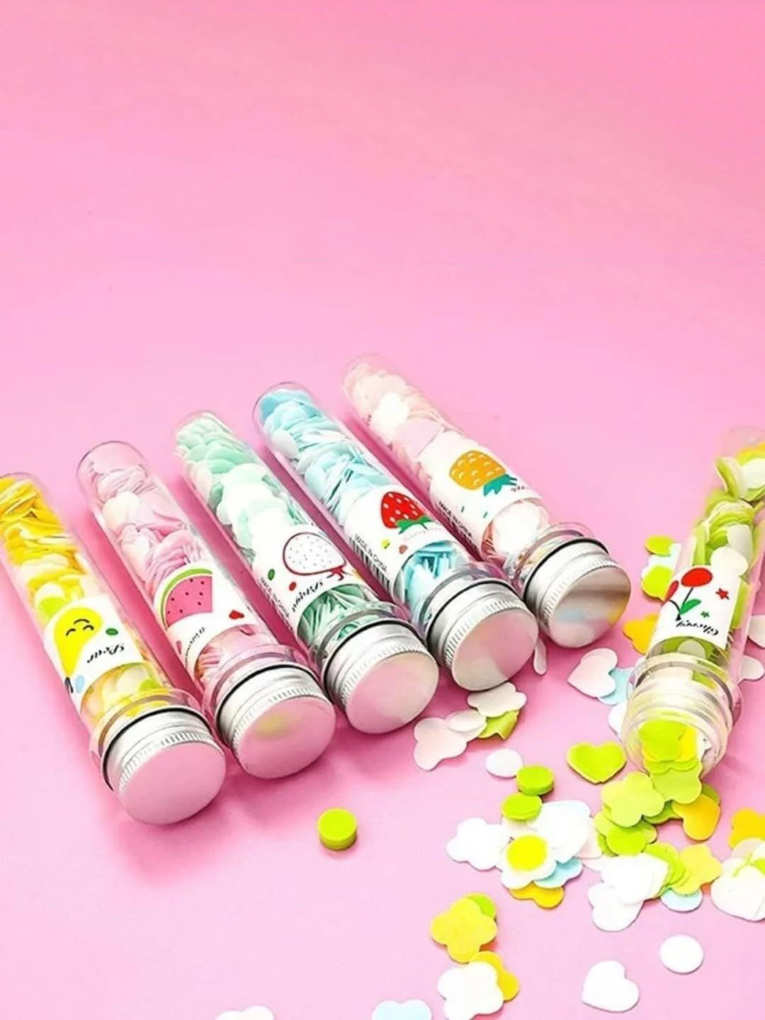 Kalra Magic Set Of 9 Self Design Paper Soap Bottle