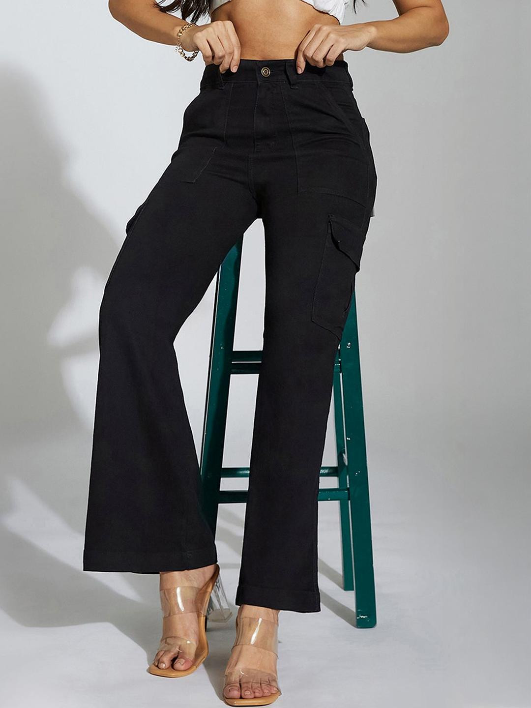 Life With Pockets Women Flared High-Rise Stretchable Jeans