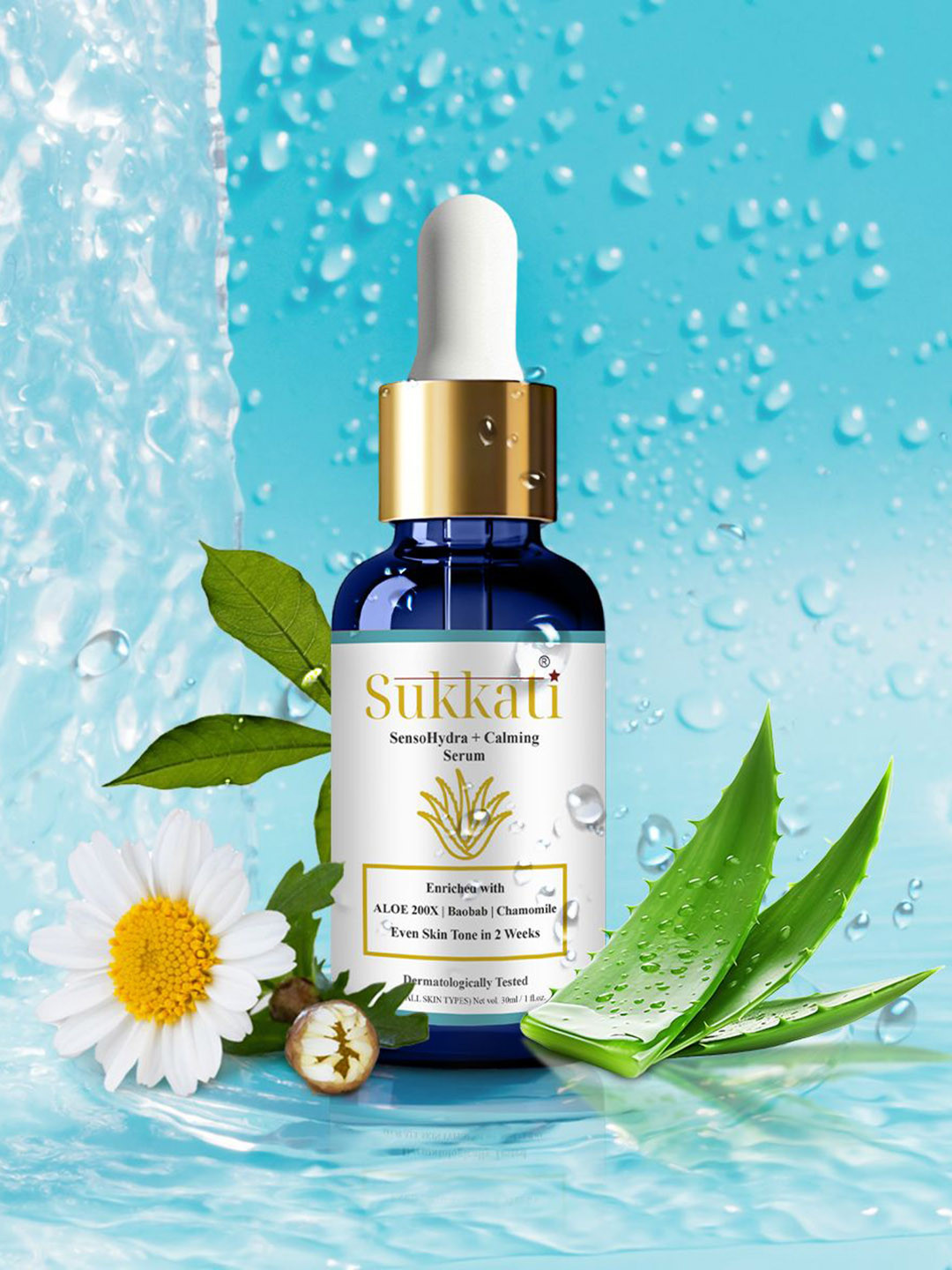 Sukkati Sensohydra + Calming Serum With Aloe 200X - 30 ml