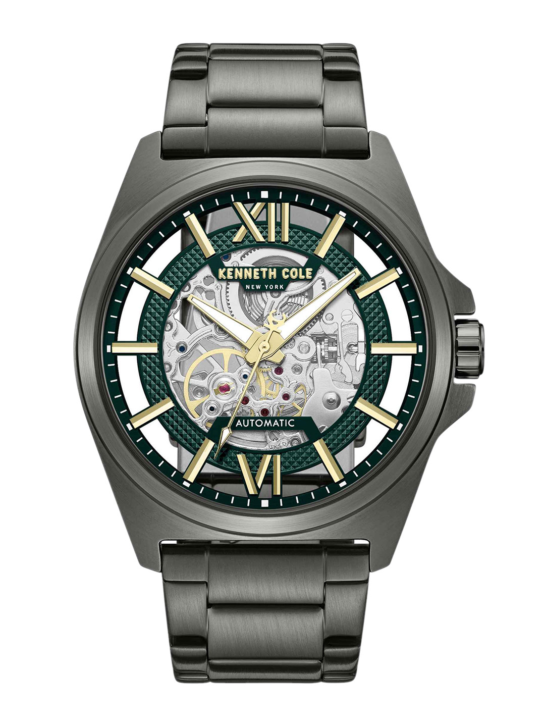 Kenneth Cole Automatic Drop 2 Round Dial Men's Analog Watch - KCWGY0065103MN