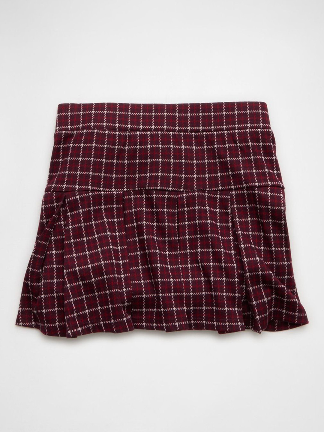 AMERICAN EAGLE OUTFITTERS Checked A-Line Mini Skirt