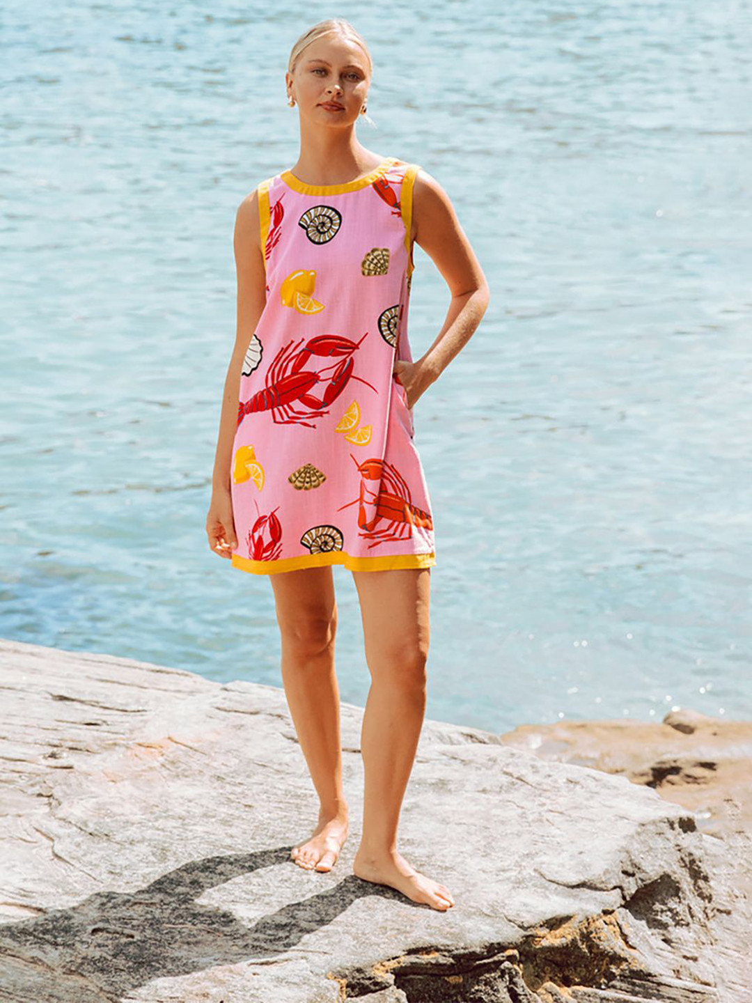 JC Mode Women Graphic Printed A-Line Dress