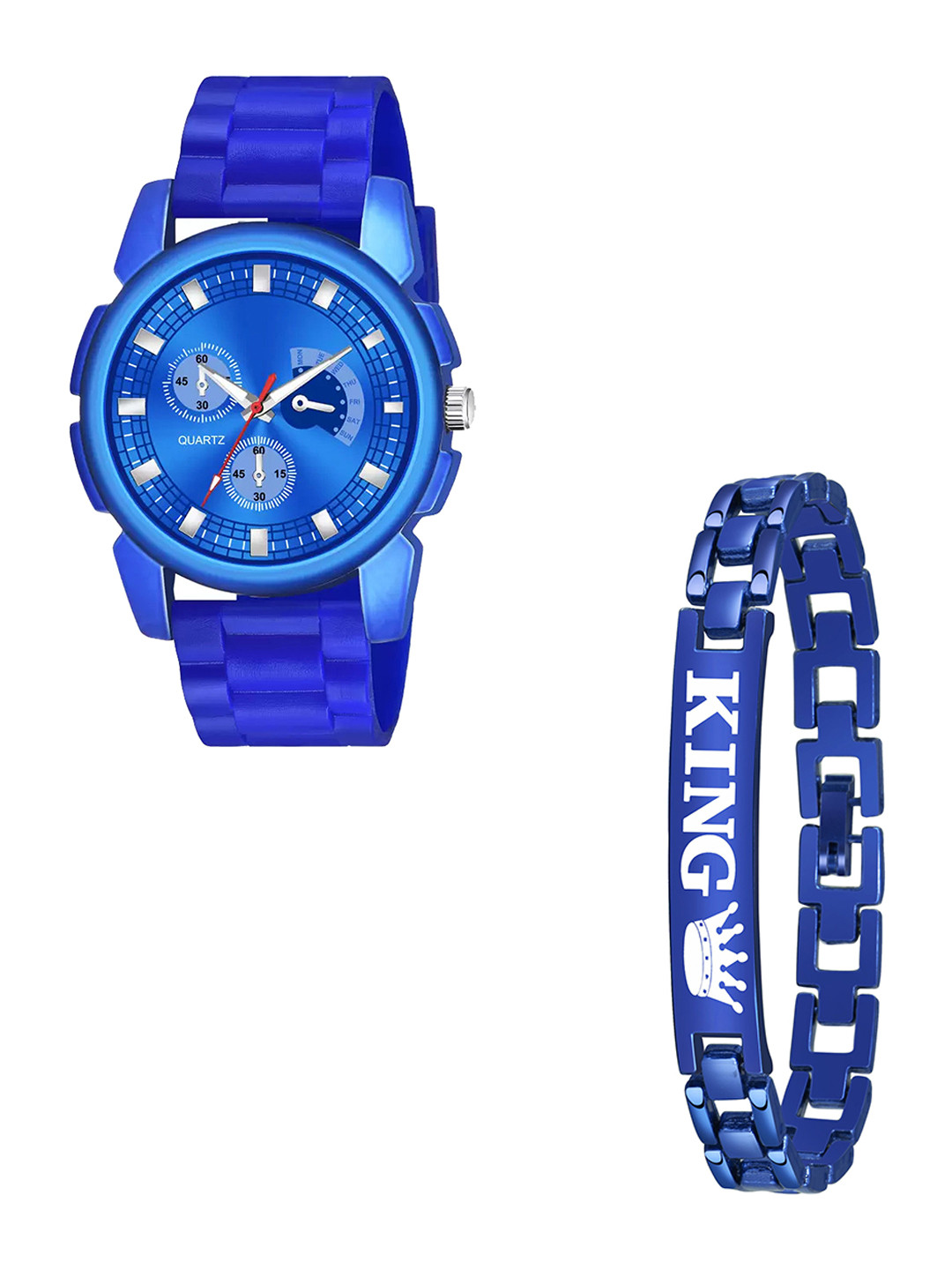 JUST LIKE Unisex Printed Bracelet And Analogue Watch Gift Set WATGSGNGTFDGRXH6