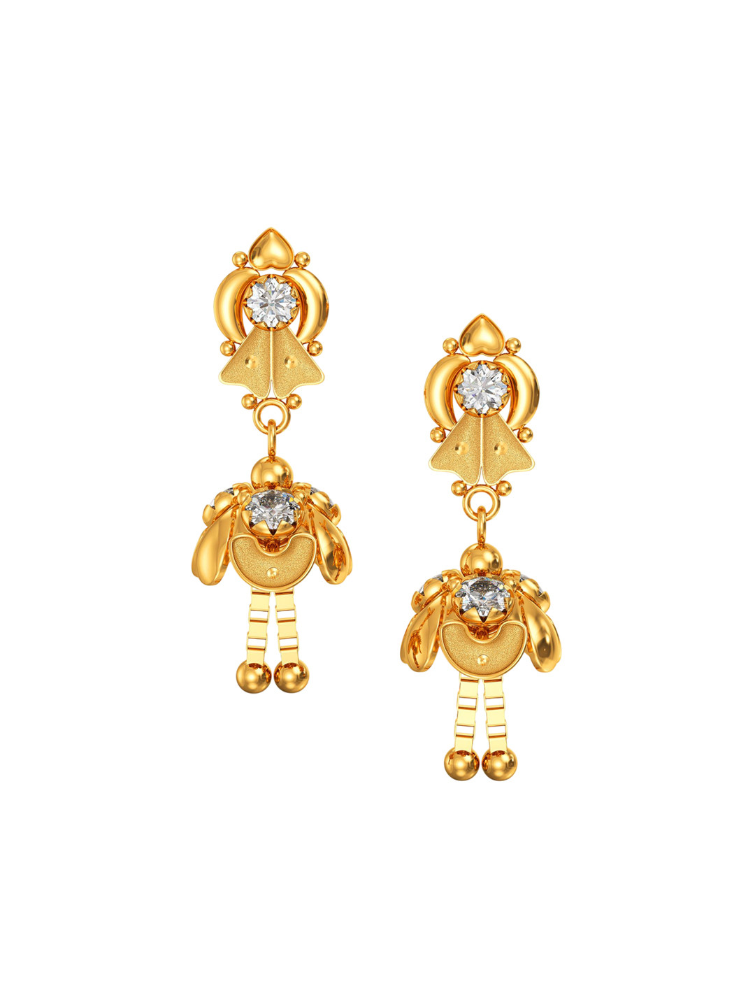 Joyalukkas Fusion Flourish Gold Jhumka- 2.725 gms