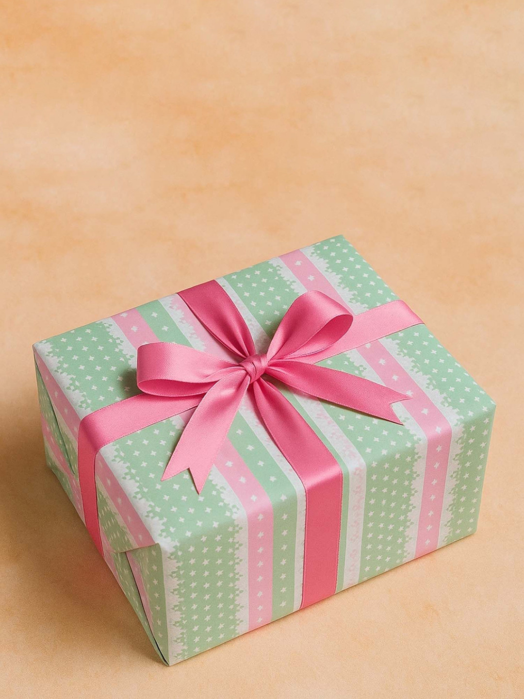 La Trove Birthday Pastel Candy Stripes Theme Packing Paper Gift Wrapping Sheet