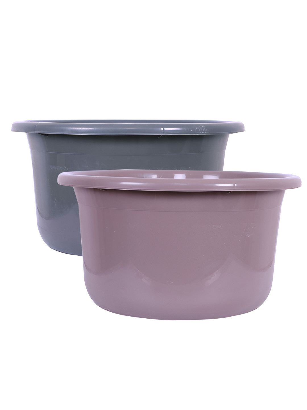 RUBOXA Purple & Grey 2 Pieces Bath Accessories Set