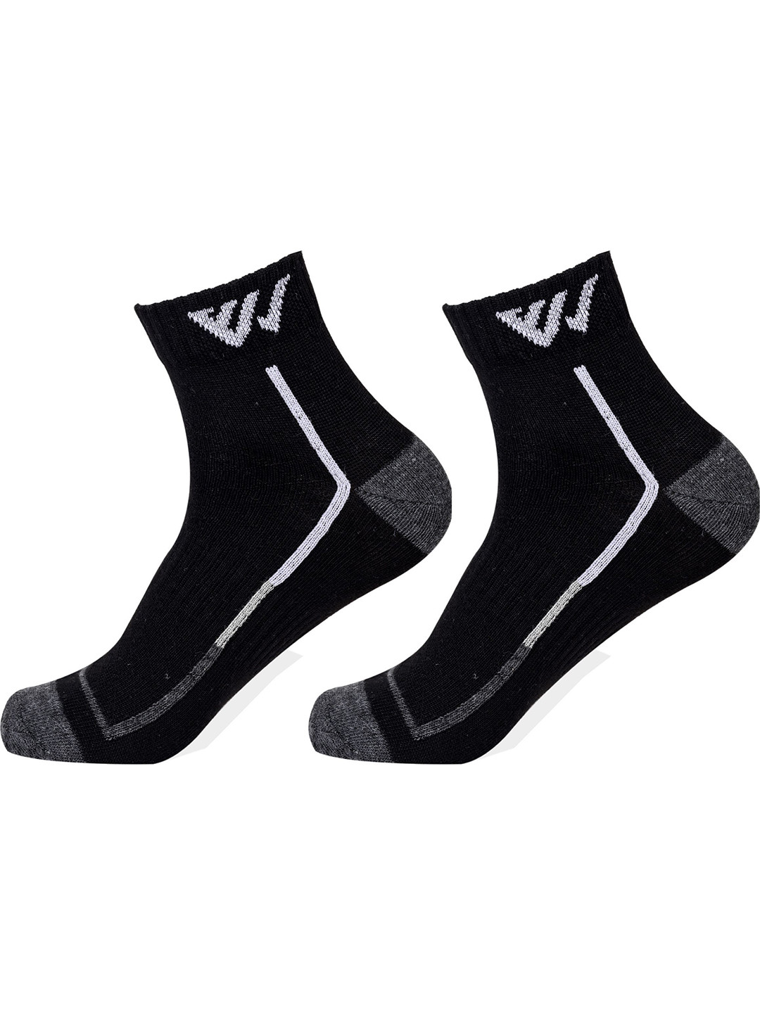 Winget Men Pack Of 2 Patterned Cotton Ankle Length Socks