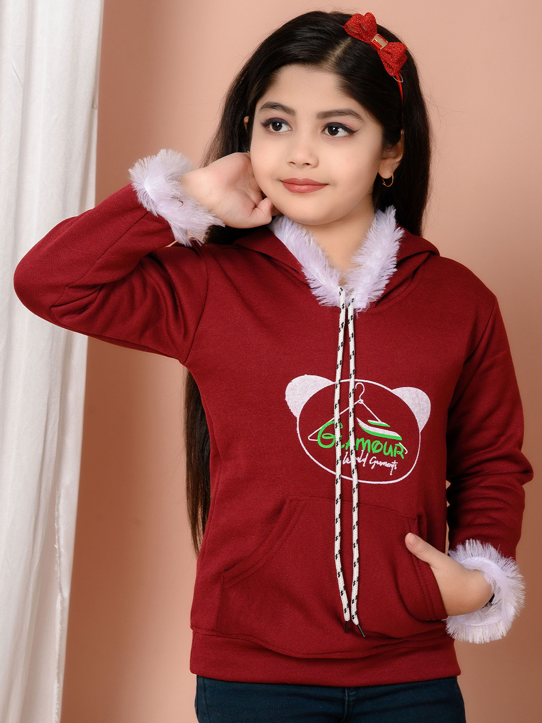 GLAMOUR WORLD GARMENTS Unisex Kids Printed Woollen Pullover
