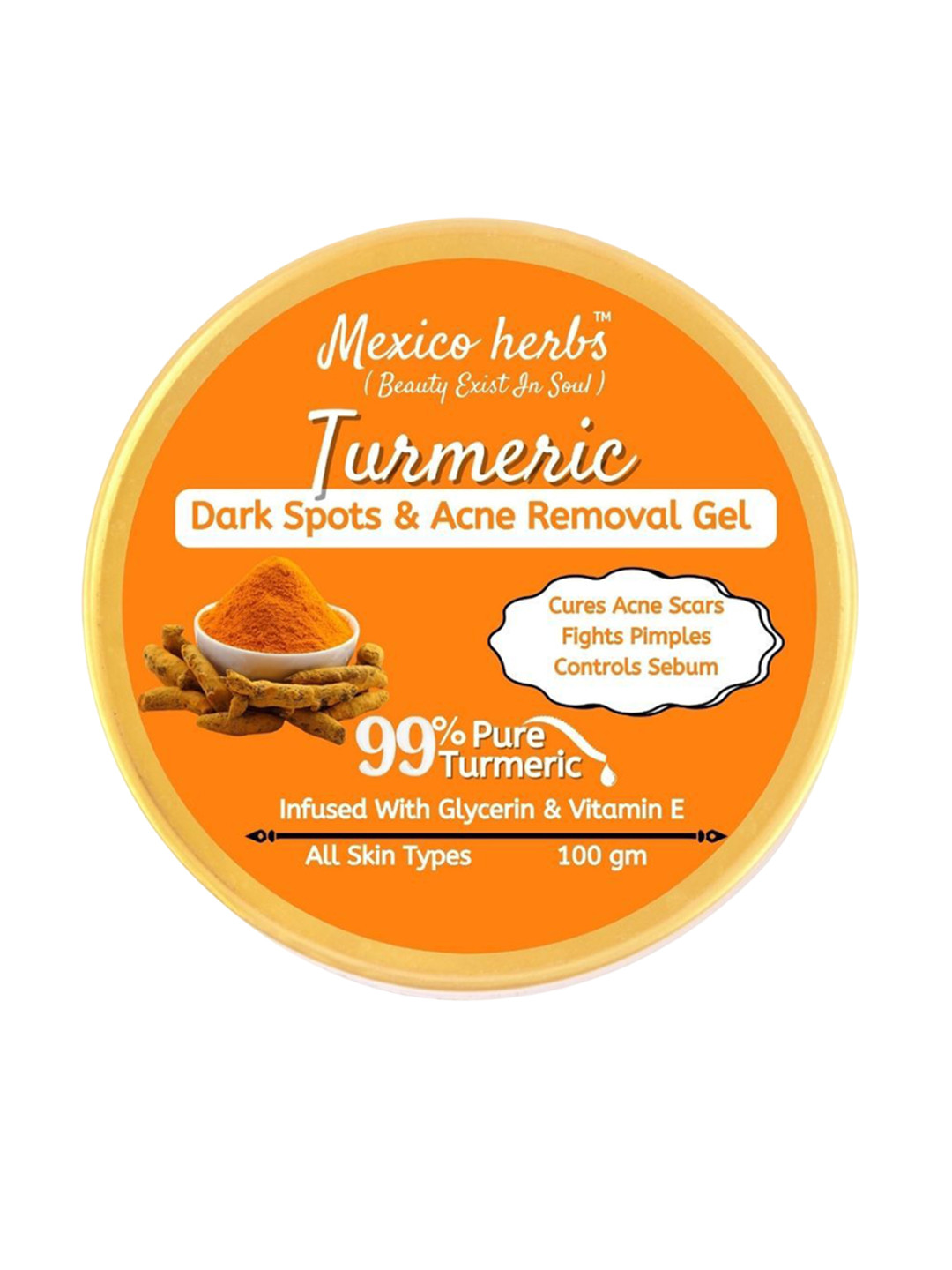 Mexico herbs Turmeric Dark Sport & Acne Removal Gel - 100 g