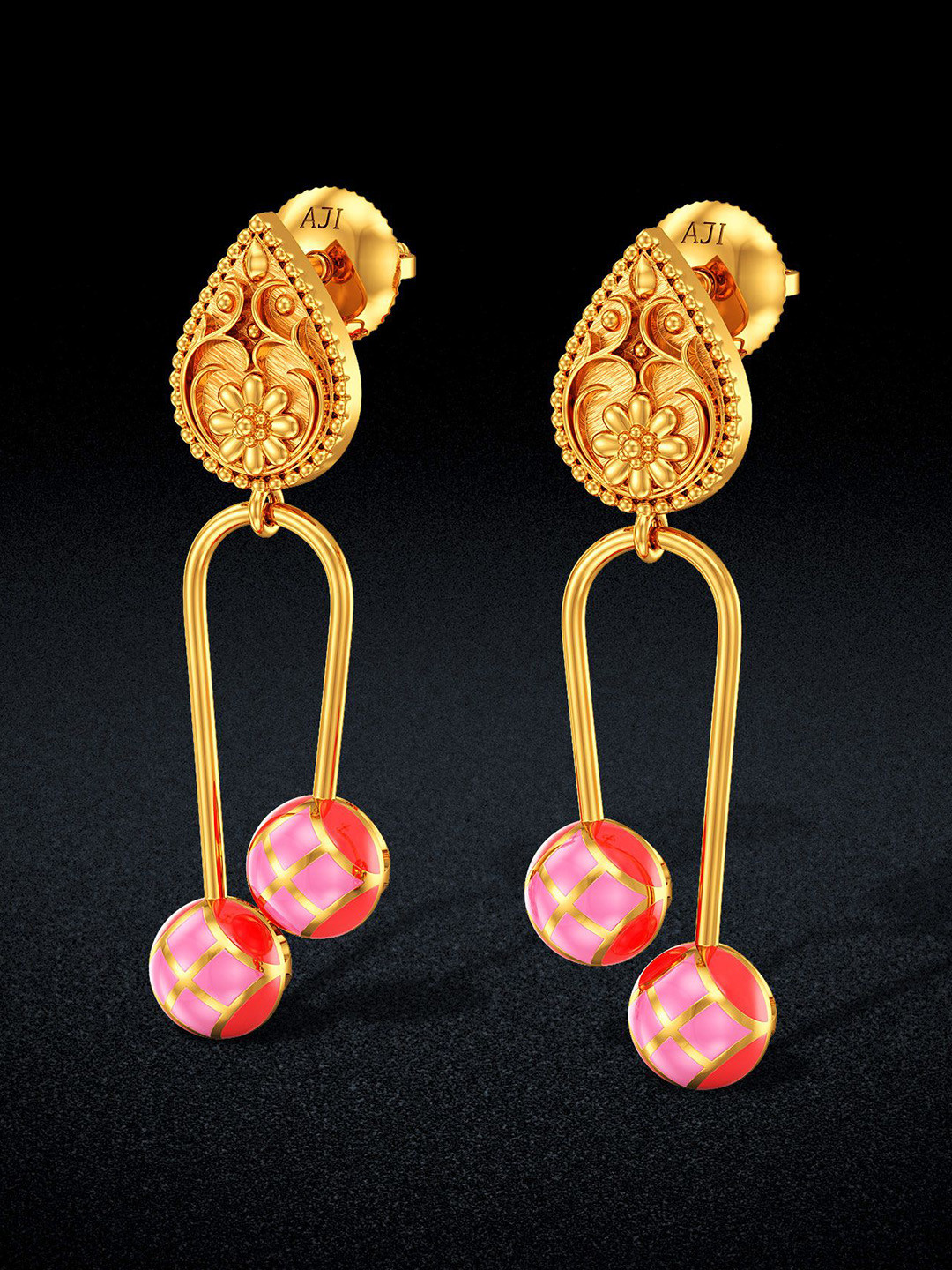 Joyalukkas Women Earrings Gold- 7.156 gms