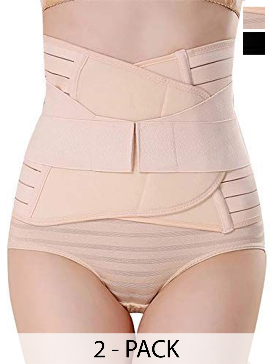 SHOPPY VILLA Pack Of 2 Post-Pregnancy Recovery Tummy Shapewear Belt