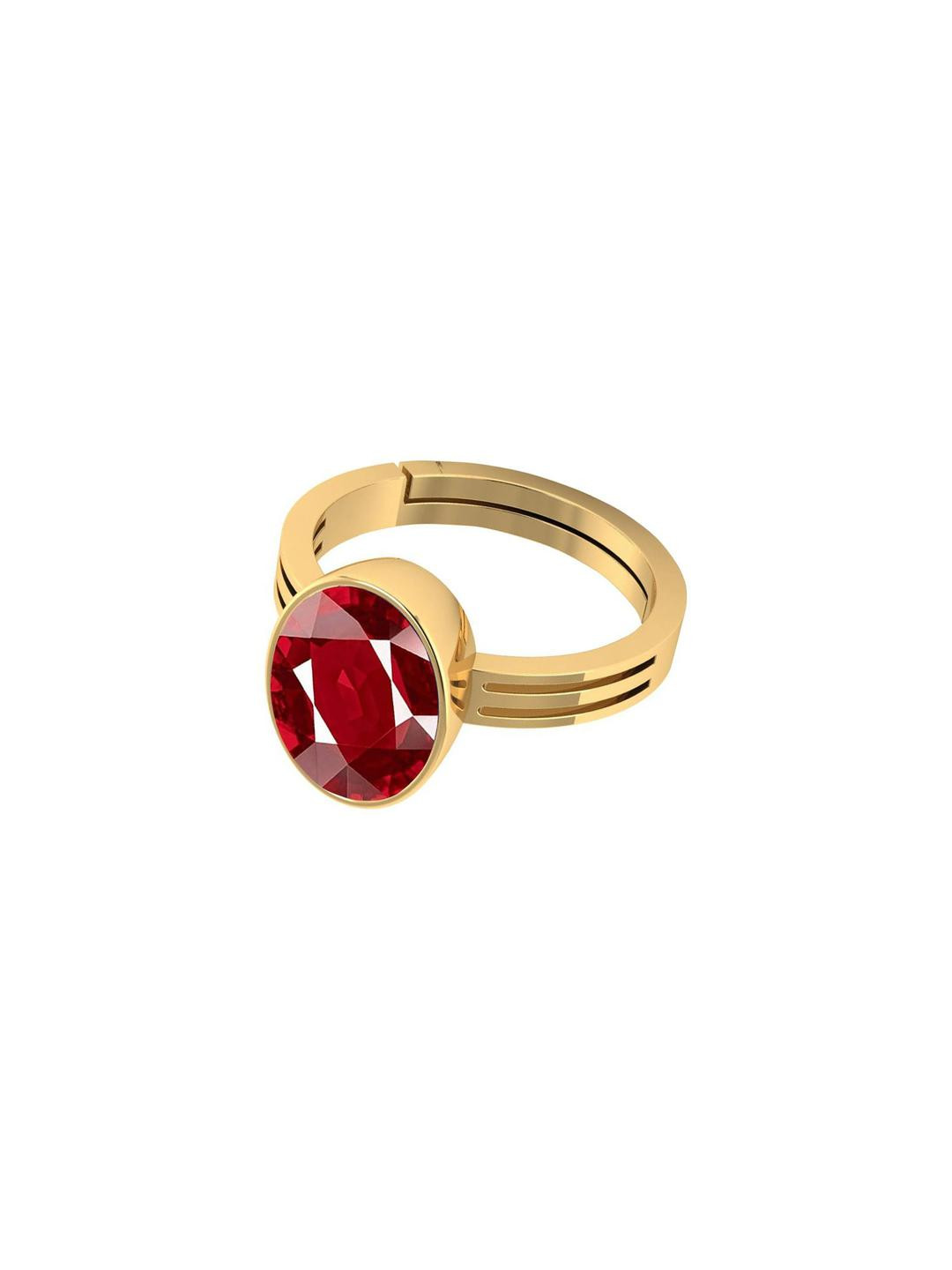 Barmunda gems Red Brass  Finger Ring