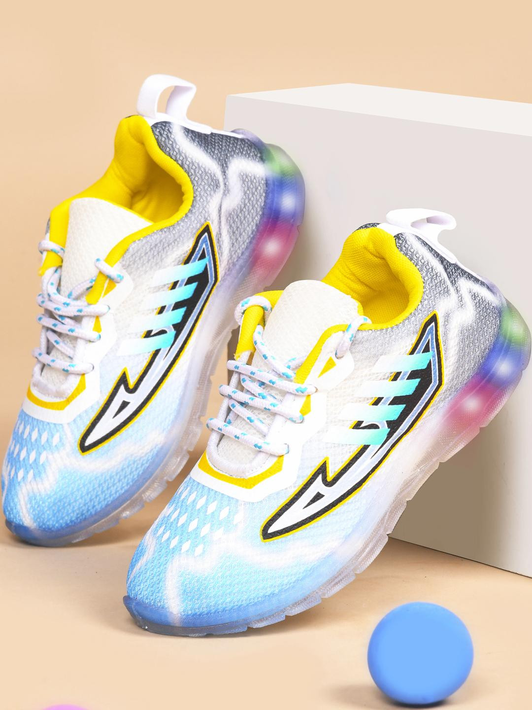 PU-PINE Unisex Kids Multicolored Printed Casual Shoe