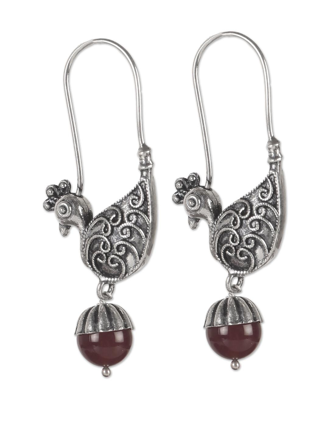 FUSIONARI Carnelian Sterling Silver Earrings