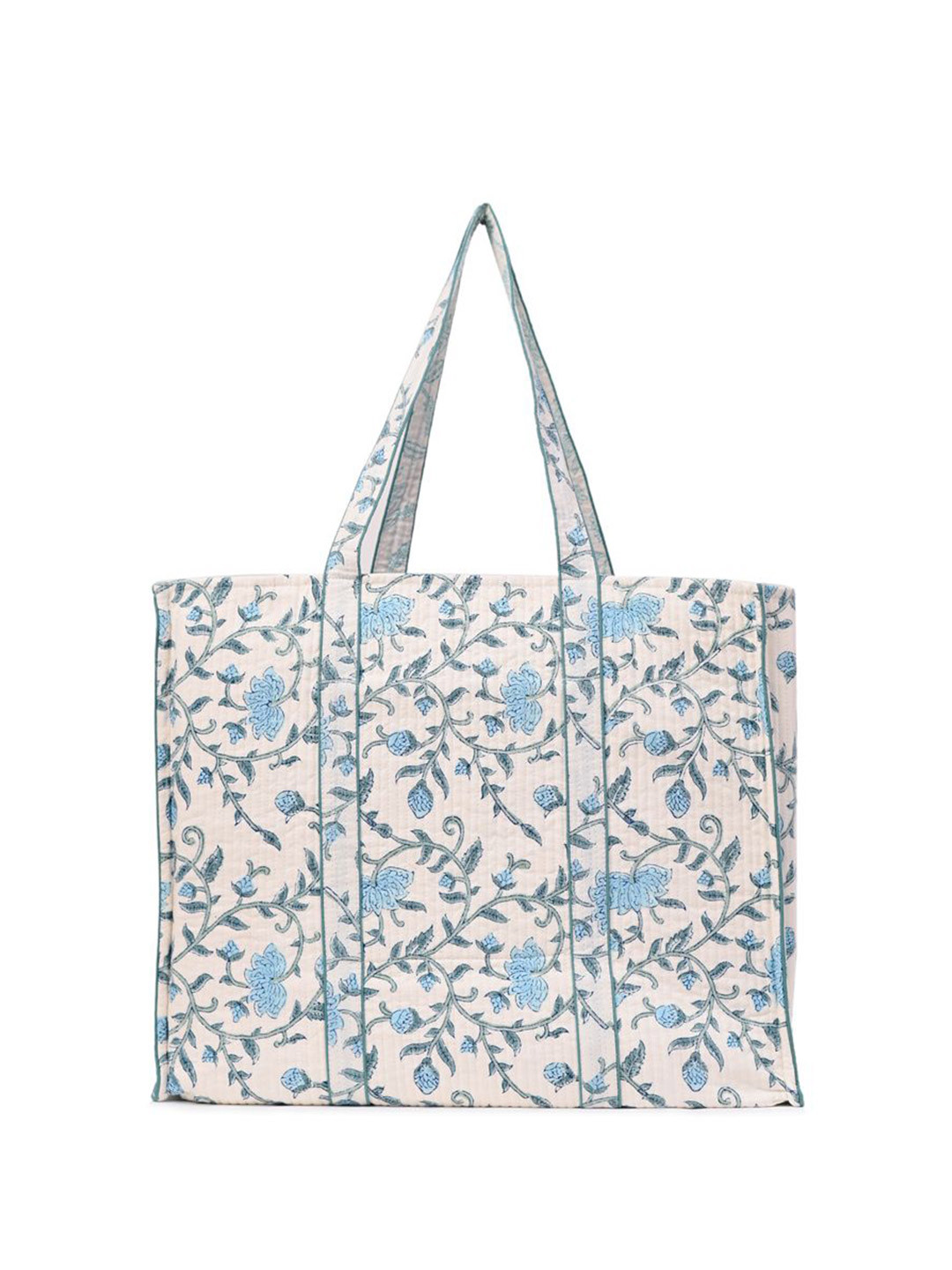 Block N Style Unisex Floral Printed Shopper Tote Bag