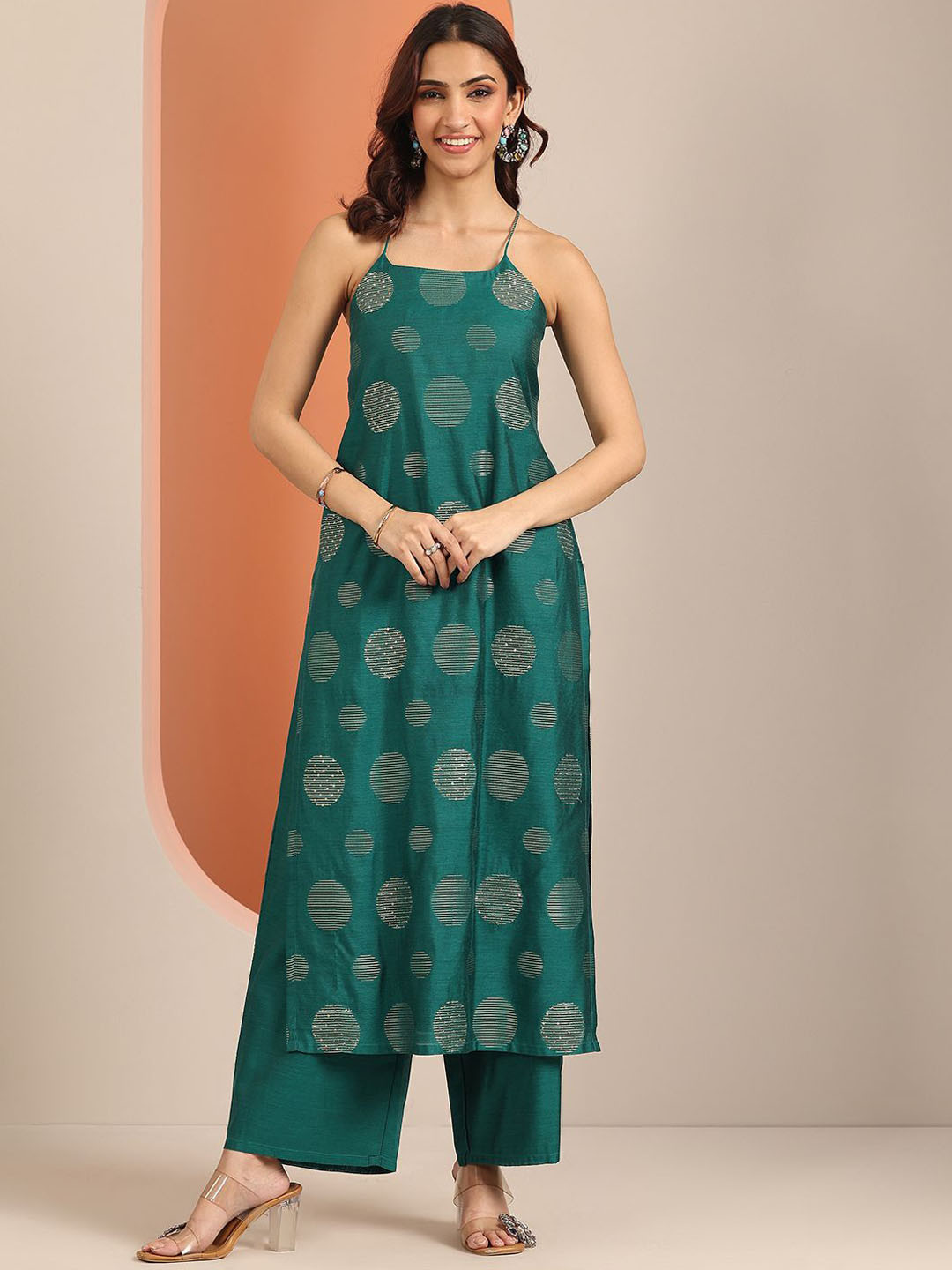 Gerua By Libas Women Geometric Printed Kurta with Trousers