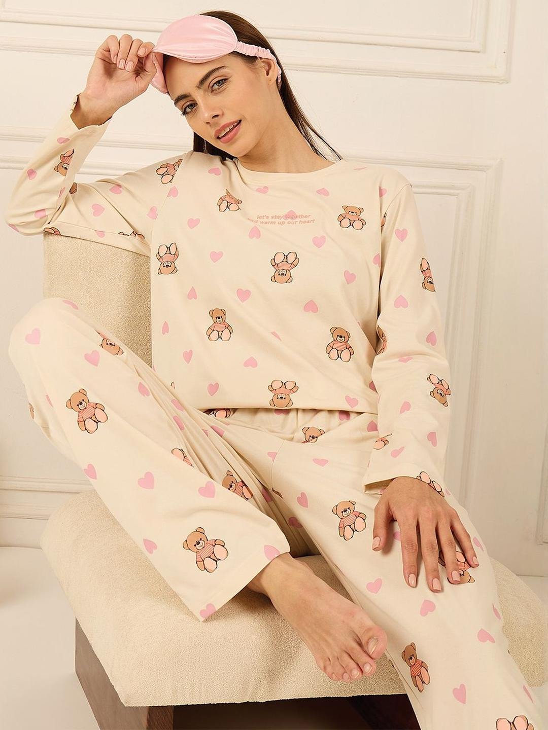 Sweet Dreams Women Printed Night suit