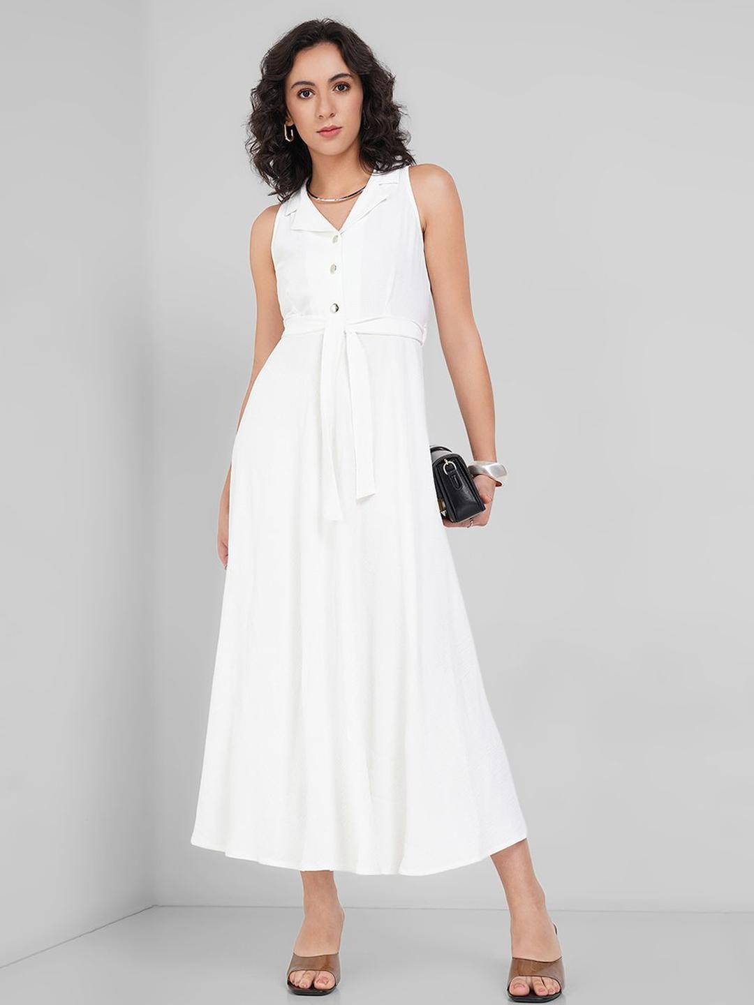 Annabelle by Pantaloons Shirt Collar Formal Maxi Dress