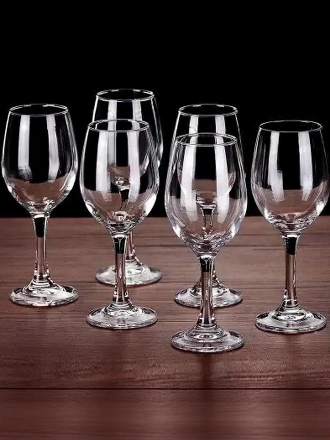 Dakshayanii 6PC Viola Crystal Wine Glass Lead free 250 ml