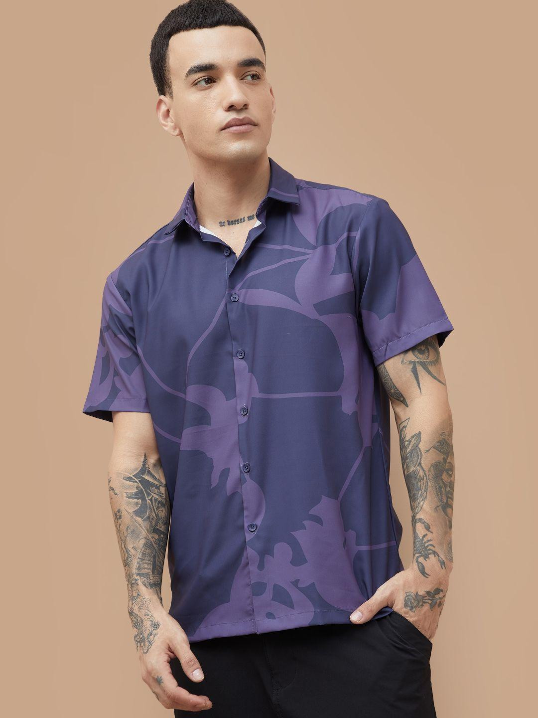 Bossini Men Floral Printed Spread Collar Casual Shirt