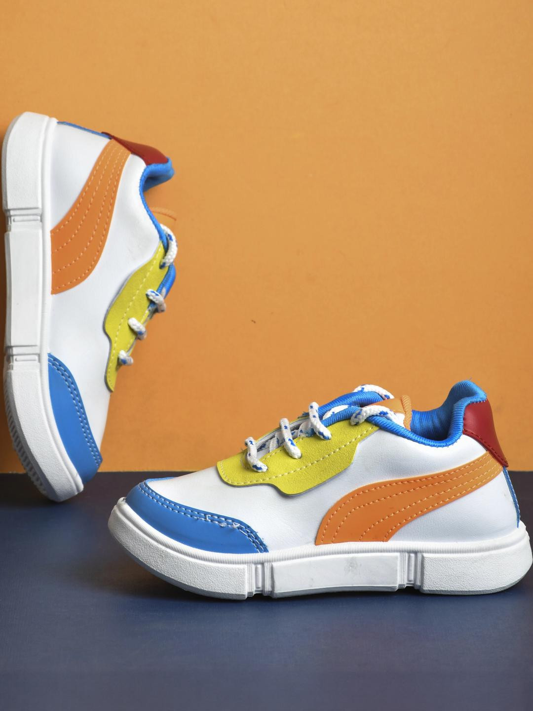 PU-PINE  LISTING Jordone with Orange Boys Sneakers