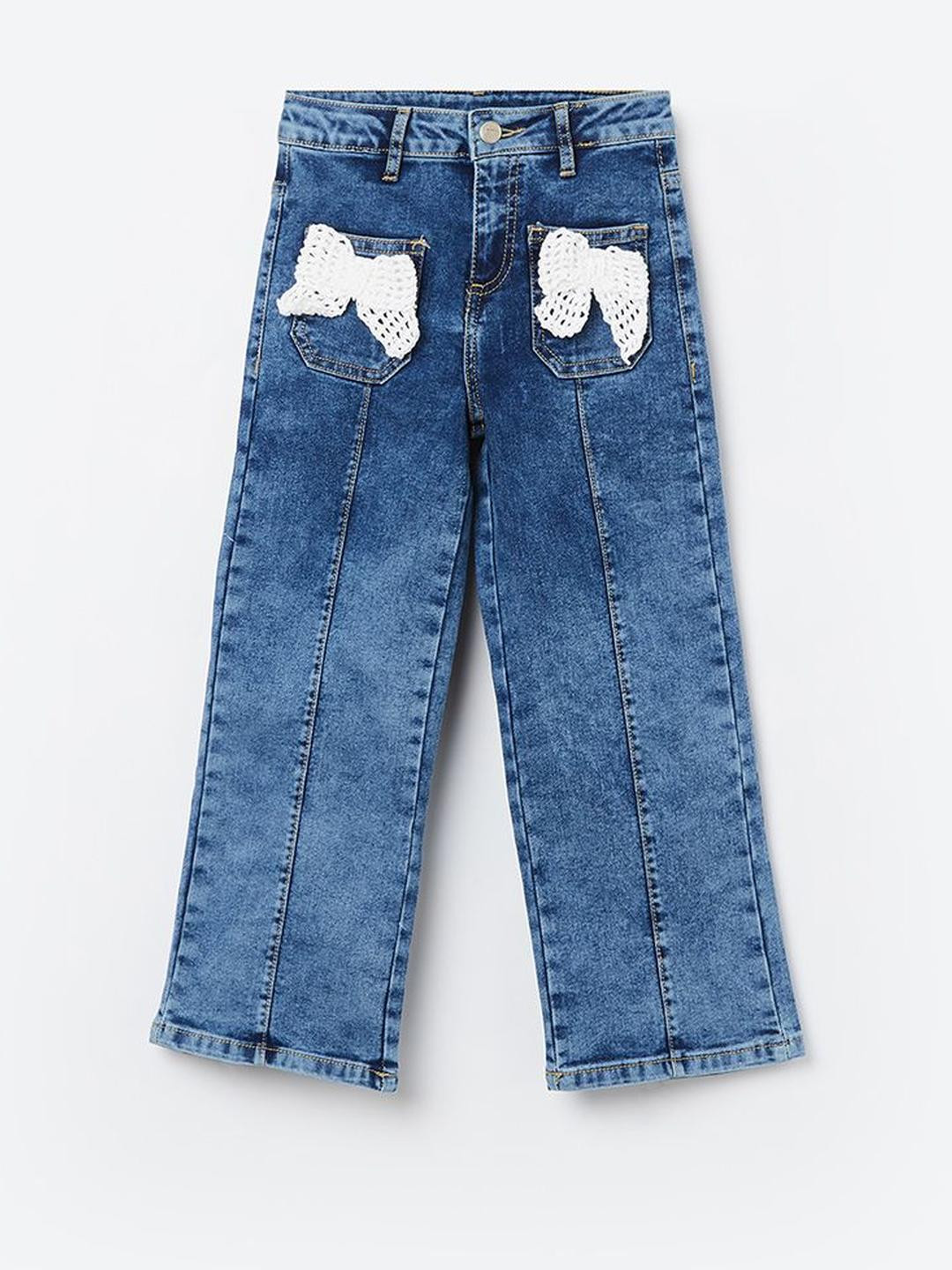 Fame Forever by Lifestyle Girls Regular Fit Mid-Rise Clean Look No Fade Jeans