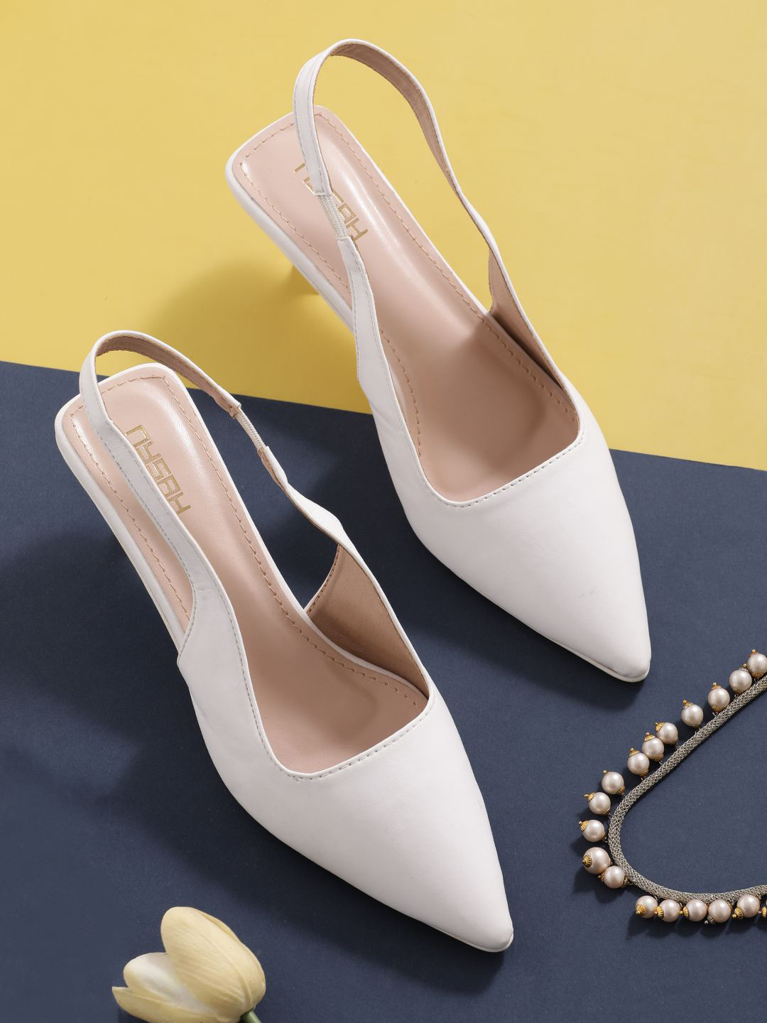 Nysah Women Embellished Round Toe Western Embellished Leather Mules