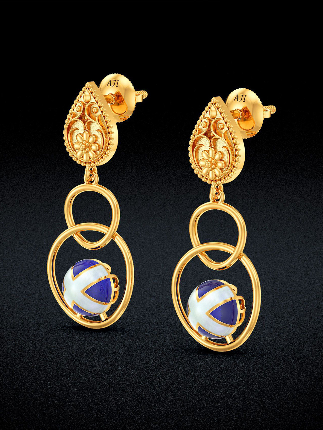 Joyalukkas Fancy Orb Brilliance Earring- 7.178 gms