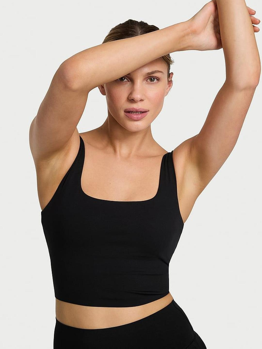 Victoria's Secret Women Square Neck Tank Crop Top