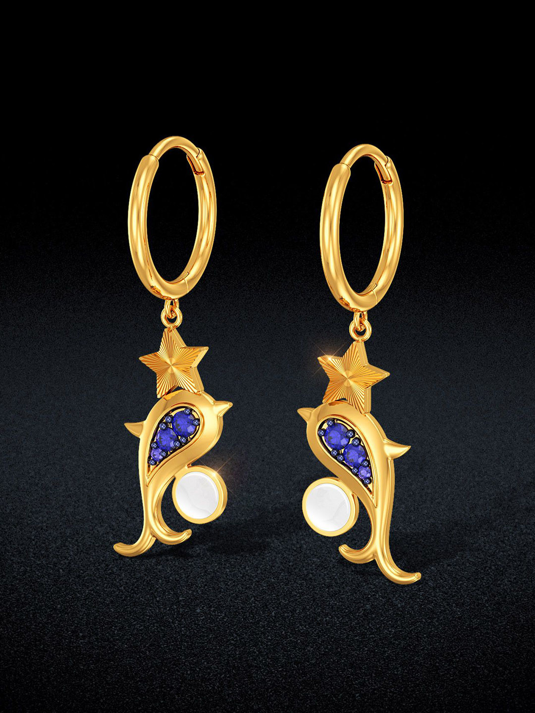 Joyalukkas Dolphin Delight Earring- 5.034 gms