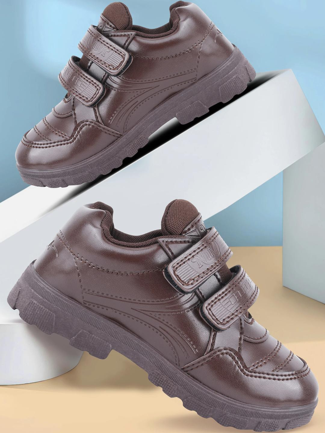 PU-PINE Brown PU Sneakers
