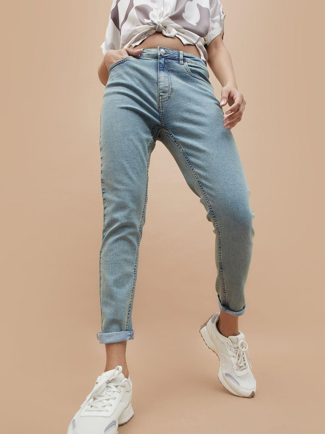 Ginger by Lifestyle Women Skinny Fit Clean Look No Fade Cotton Jeans