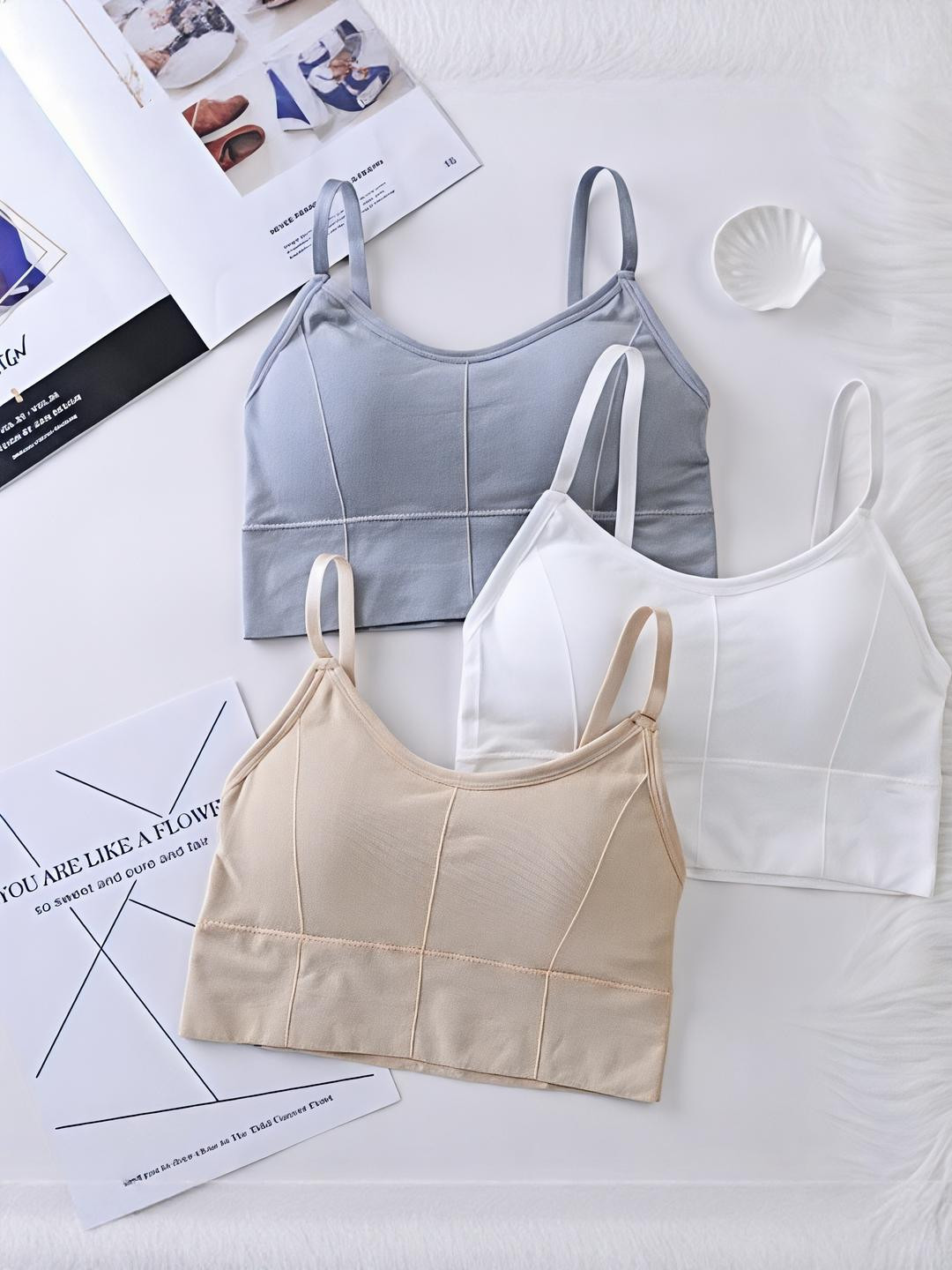 UNDER 1000 Women Colourblocked Full Coverage Lightly Padded Bra