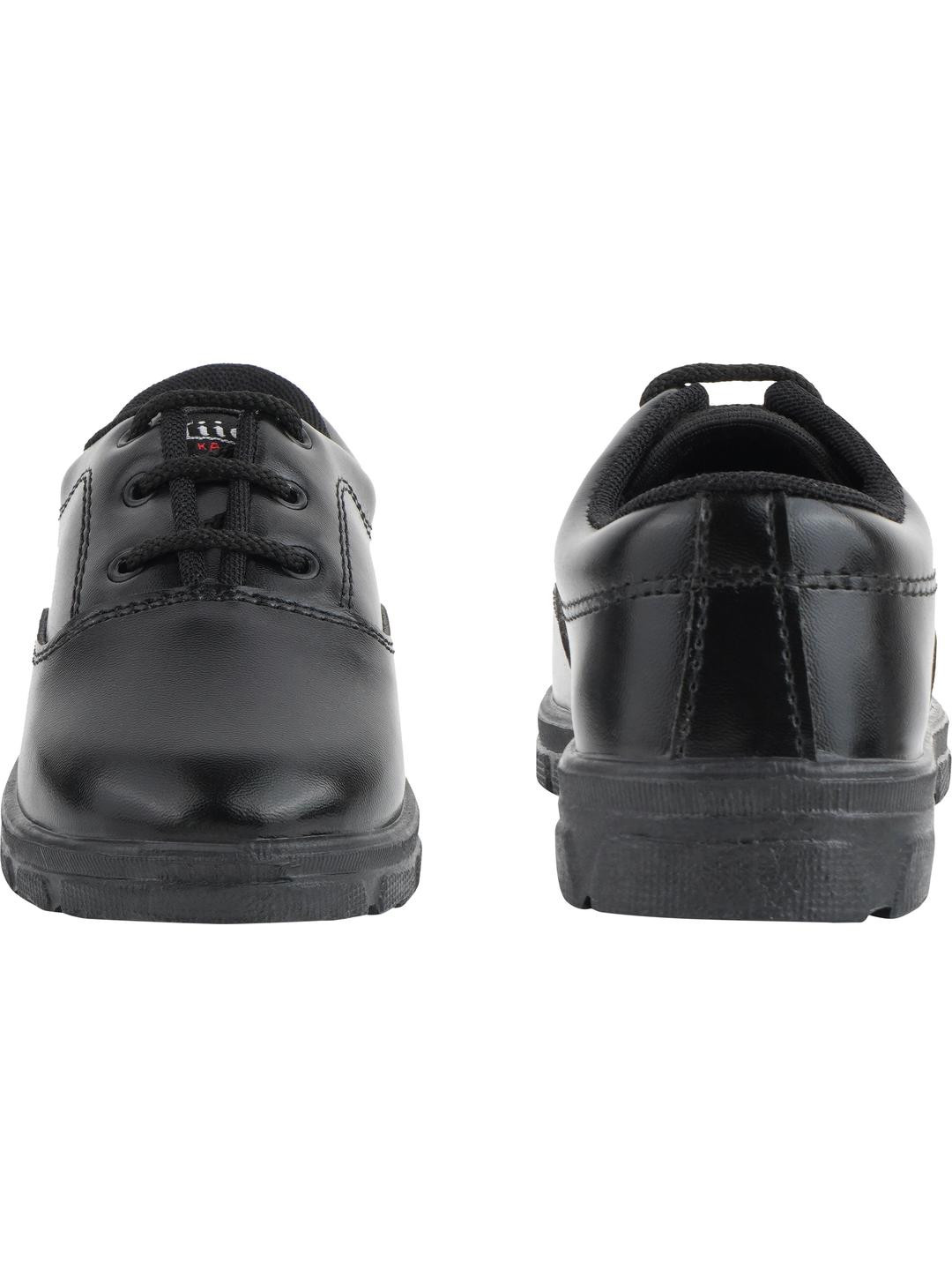 PU-PINE Boys Black Casual School Shoes